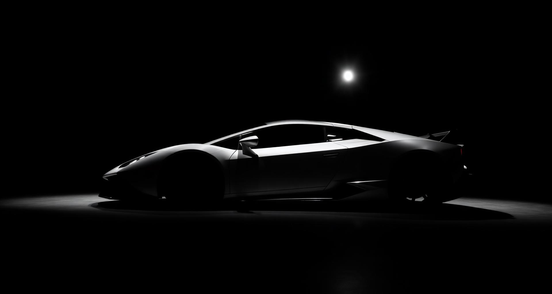 Vehículo de alta gama bajo iluminación de estudio